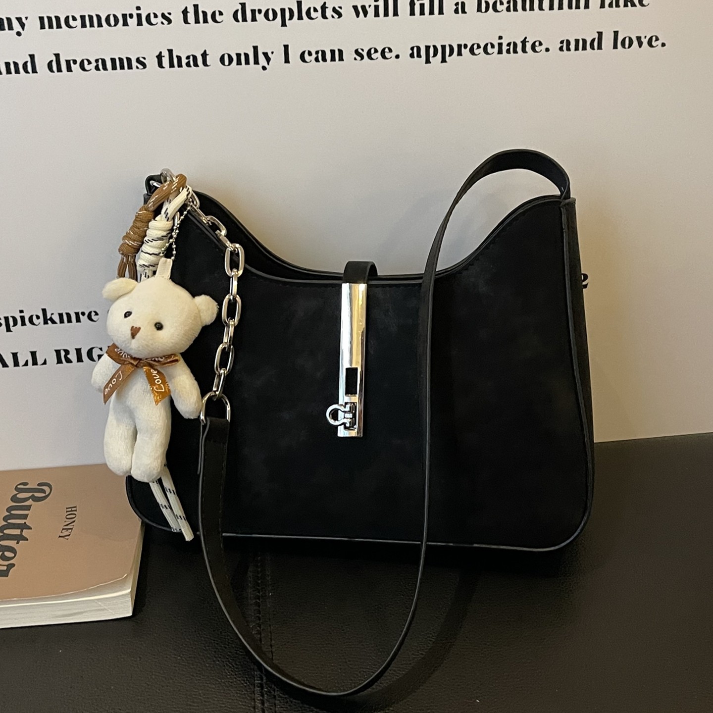 高级感质感小众设计感链条腋下包2025新款潮百搭时尚单肩包女款,箱包皮具/热销女包/男包,腋下包,淘宝优惠券,粉丝福利购,淘宝优惠卷