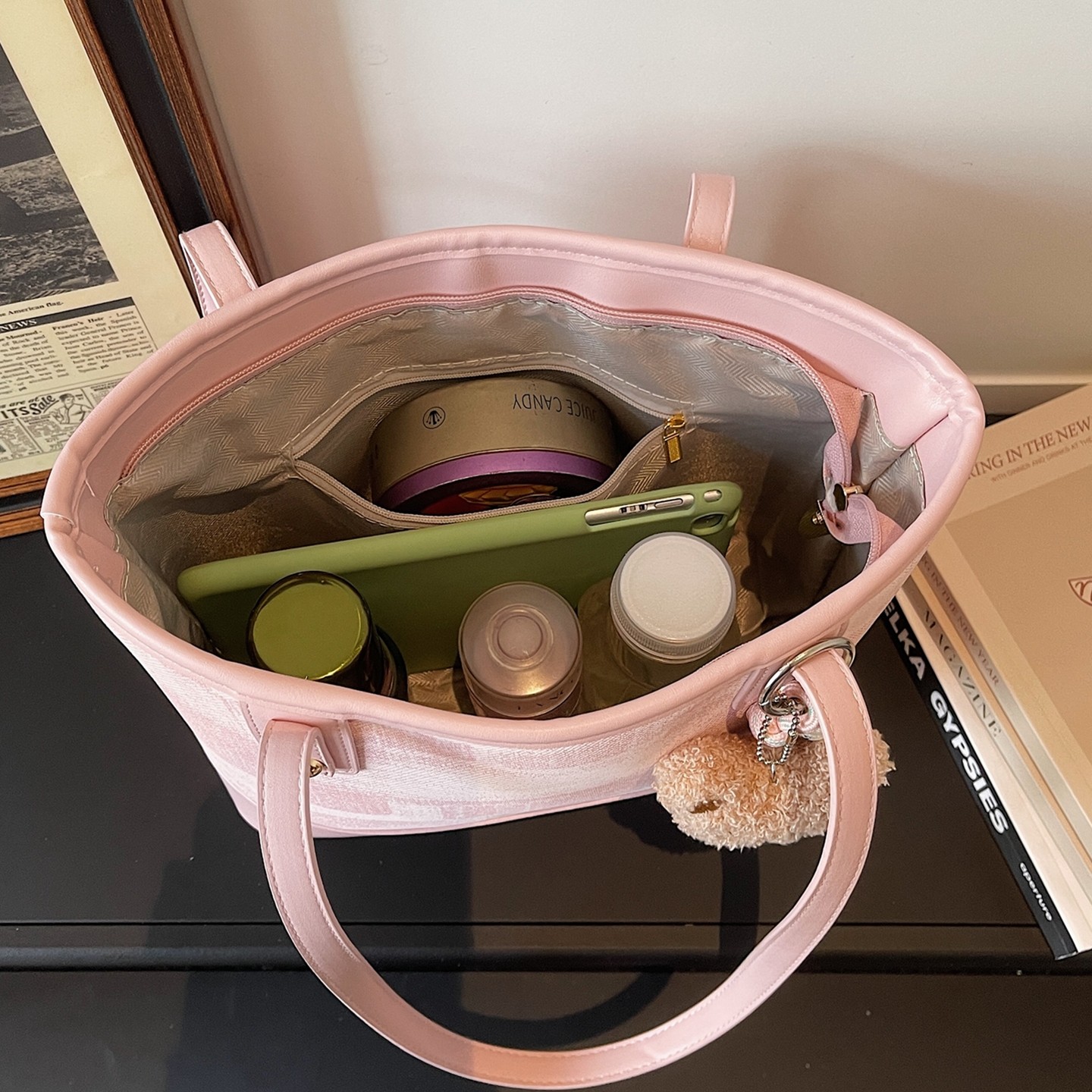 【有拉链暗袋】简约大容量水桶包上班通勤包2026新款潮百搭托特包