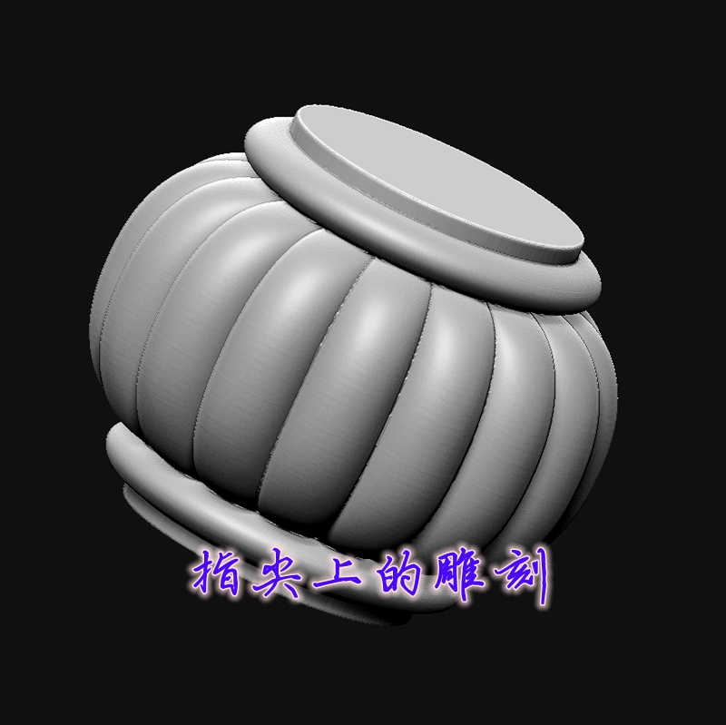 圆雕图三维图stl雕刻设计素材3D打印  灯笼珠
