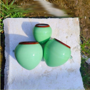 景德镇画眉鸟食罐陶瓷玉清杯名氏堂高档鸟杯中号鸟笼鸟具用品鸟碗