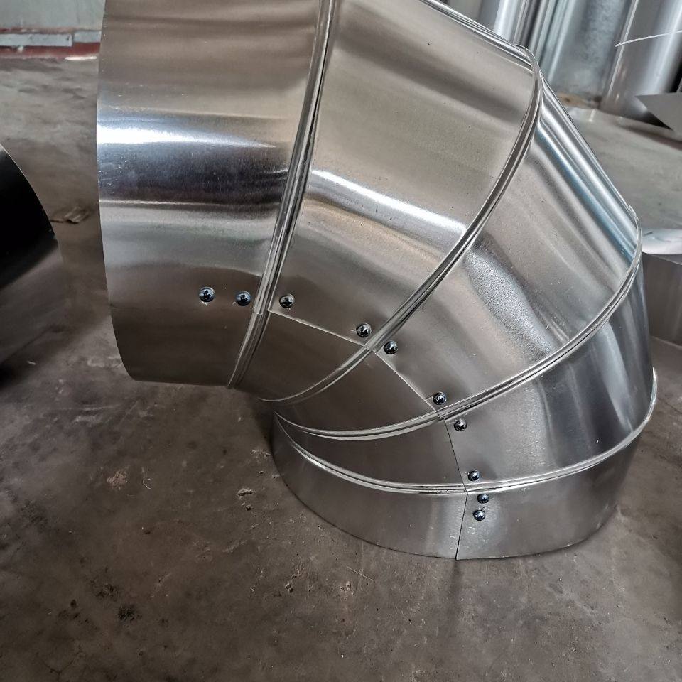 定做铝皮弯头制作铝皮保温弯头 虾米腰弯头 直角弯头90度弯头加工