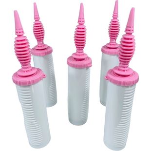 气球打气筒粉白色双向手动打气筒大号高品质高压260充气筒便携