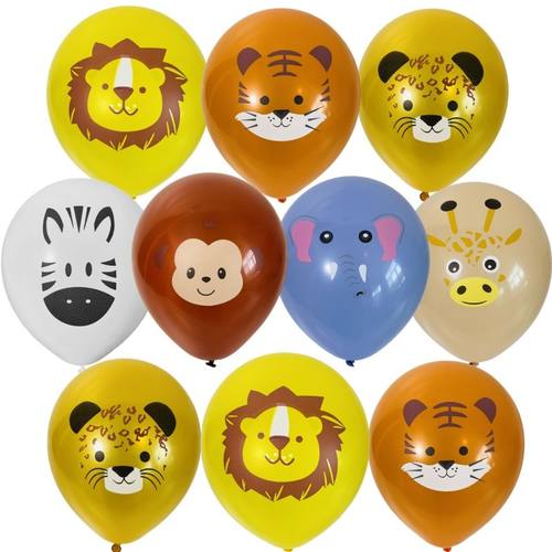 加厚动物气球主题丛林儿童气球