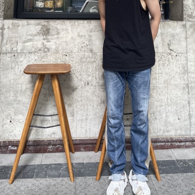 AHelp水洗牛仔拼接牛仔裤拼接