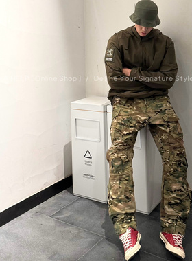 Ahelp 2.0迷彩裤战术裤美式伞兵裤休闲直筒微喇可调节工装长裤