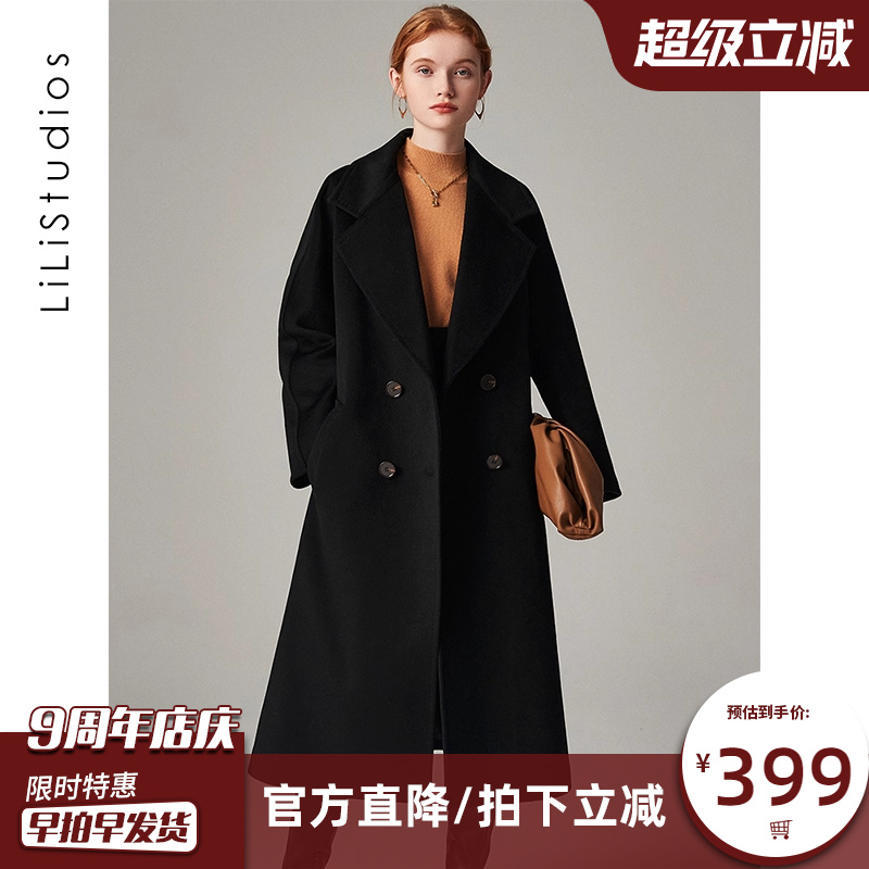 双面羊绒大衣女中长款呢子外套