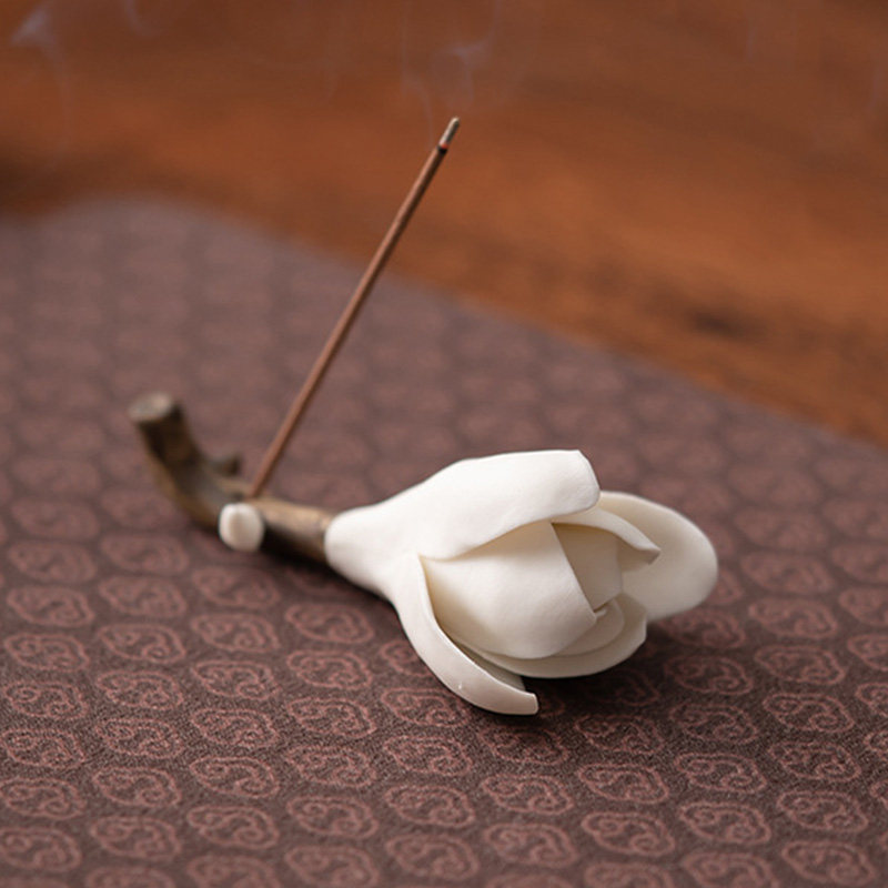 玉兰花线香香插托盘香炉底座茶桌摆件室内家用茶道香托盘香台香座,家居饰品,香托/香盘/香座/香插,淘宝优惠券,粉丝福利购,淘宝优惠卷