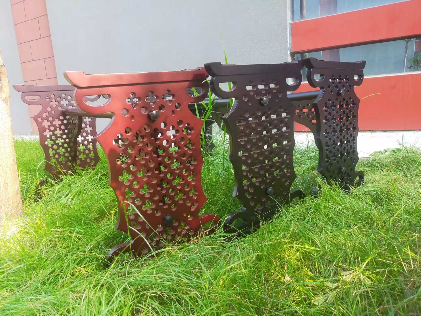 古筝支架古筝架古筝h型花窗支架镂空花窗架可拆卸便携多地区包邮