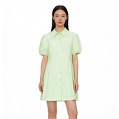 气质简约舒适透气清新薄荷绿衬衫 SP系列 时尚 连衣裙P597