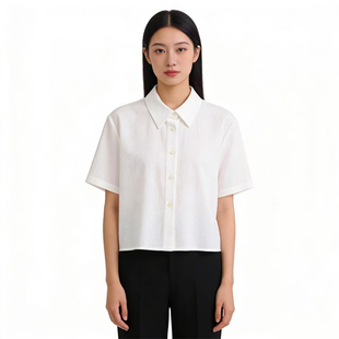 舒适百搭P642 衬衫 P1087 气质显瘦百搭纯色短袖 SP系列