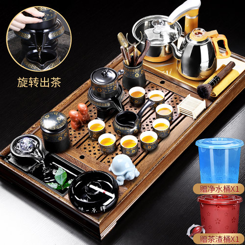 鸡翅木家用泡茶器茶盘