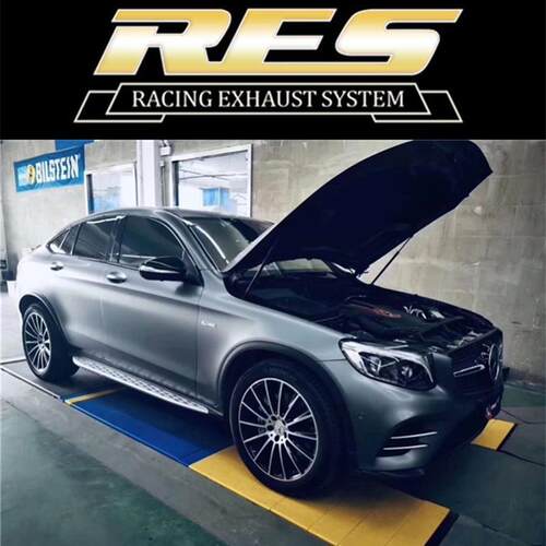 奔驰AMG GLC43 3.0T改装RES头段全段中尾段阀门排气管声浪跑车音