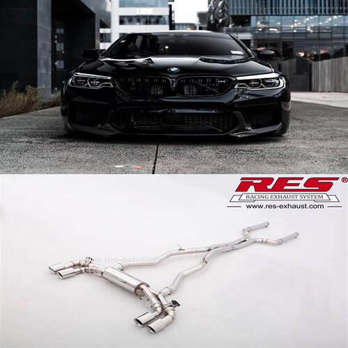 RES排气管 直通头段 中尾段  适用M5 4.4T F90 F10 适用
