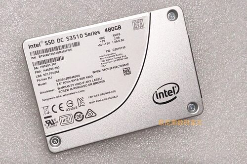 Intel/英特尔S3510 480G SSD固态硬盘 SATA SSDSC2BB480G6