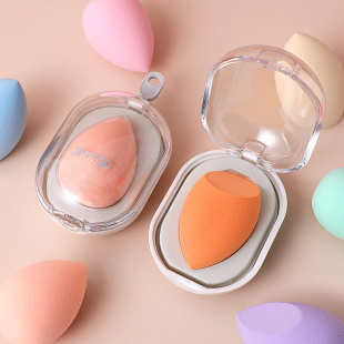JUMESO 美妆蛋不吃粉干湿两用粉扑超软彩妆蛋蛋海绵化妆蛋收纳盒
