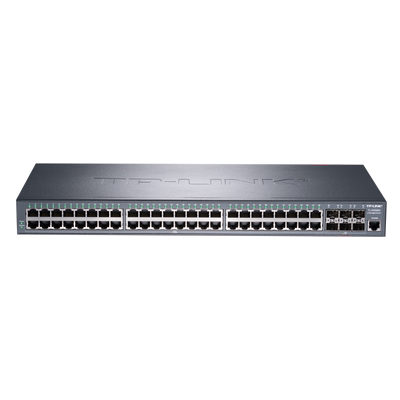 普联TP-LINK TL-SH5654 万兆上联三层网管48口光纤交换机 万兆6SFP+光口+48电 网络分线分流器 支持堆叠