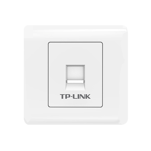 TP-LINK普联TL-EF5e01(86面板含超五类免打信息模块) 网络模块百兆cat5e   RJ45水晶头母座电脑 网线网口插座