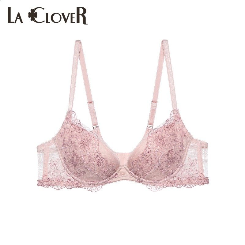 LC12QC1爱慕高端La clover兰卡文内衣蜜语系列蕾丝花朵薄杯文胸罩