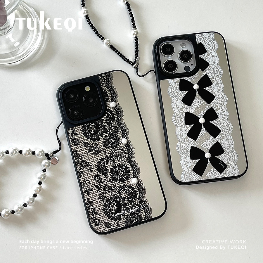 兔可七蕾丝IPhone镜面手机壳