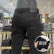 男商务休闲高弹力修身 高端黑色牛仔裤 男士 直筒长裤 报喜鸟正品