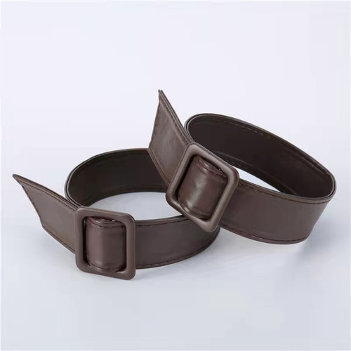 风衣袖口绑带皮质软面配件