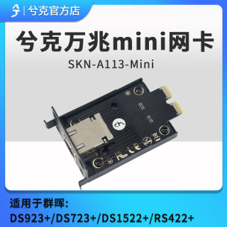 兮克万兆网卡10G电口卡mini卡适用于服务器群晖DS923+ DS723+等nas型号即插即用