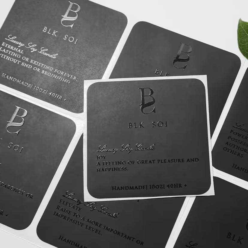 ins风 局部uv商标标签贴纸定做 局部凸起不干胶logo贴纸定制作