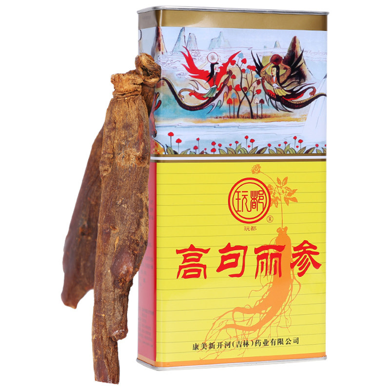 康美新开河 玩都红参40条150g多规格 长白山人参整枝高丽参 正品