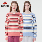 kirsh樱桃毛衣女秋冬新款 张元 英同款 特价 条纹针织衫 套头
