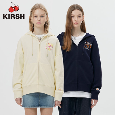 kirsh卫衣女宽松纯棉连帽