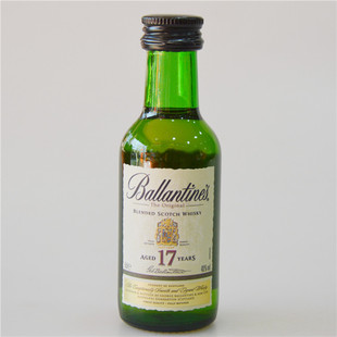英国百龄坛17年苏格兰调和威士忌50ml小洋酒 酒办 酒样 摆件 收藏