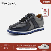 轻休闲鞋 Pierre 商场同款 真皮拼接拼色德训鞋 Cardin 皮尔卡丹女鞋