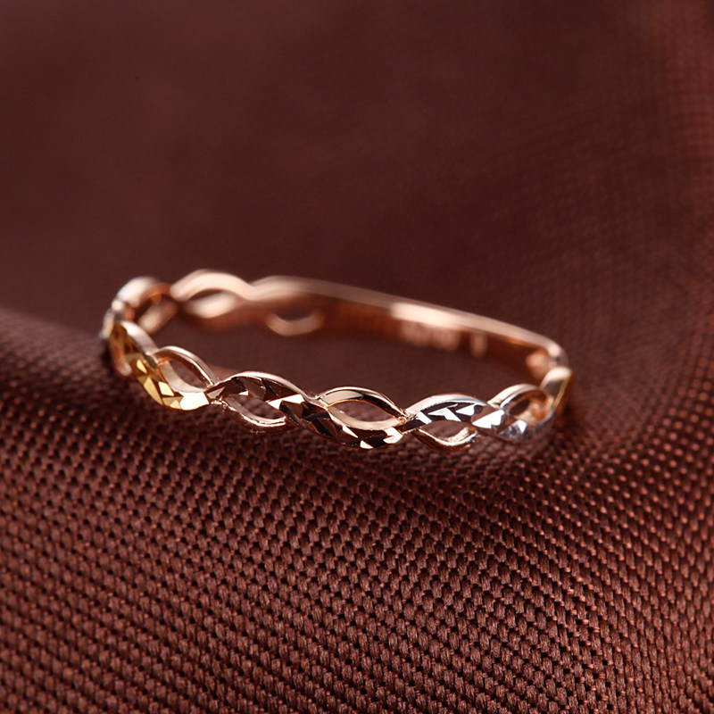 金赞18K金戒指金子千千结纽花彩金指环黄金玫瑰金白金戒指尾戒女在类目 珠宝/钻石/翡翠/黄金, K金首饰, 手饰中 - 来自Buy2taobao.com提供专业的淘宝代购服务