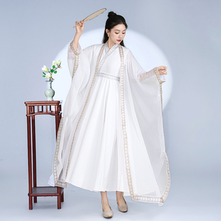 金边刺绣导师禅舞服外披古风飘逸仙气开衫中国风文艺复古宽松罩衫