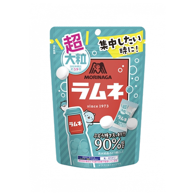 森永日本原装进口波子汽水风味压片糖果超大粒汽水糖60g