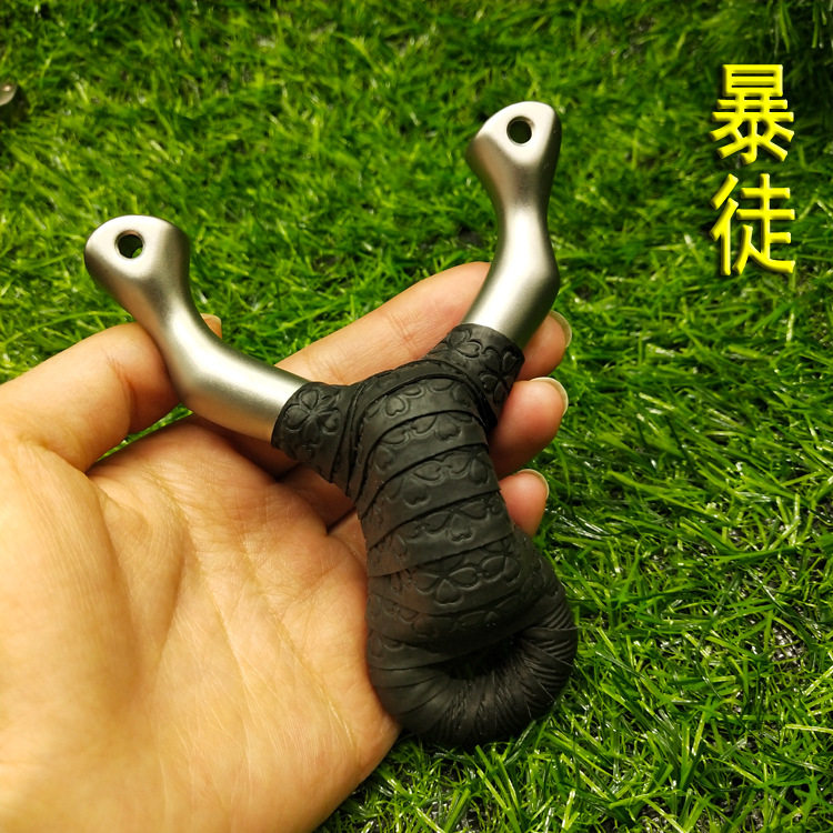 厂家新款西装暴徒304不锈钢单弹弓/飞镖/射击/射
