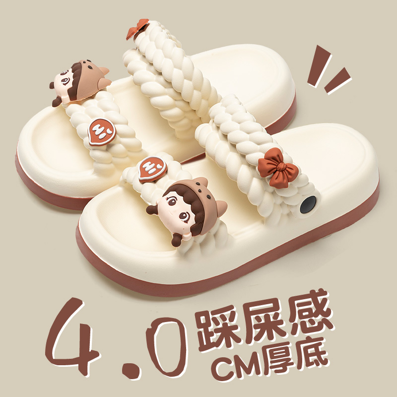 可爱学生宿舍凉鞋女夏季厚底时尚