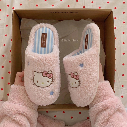 hellokitty棉拖鞋女秋冬保暖