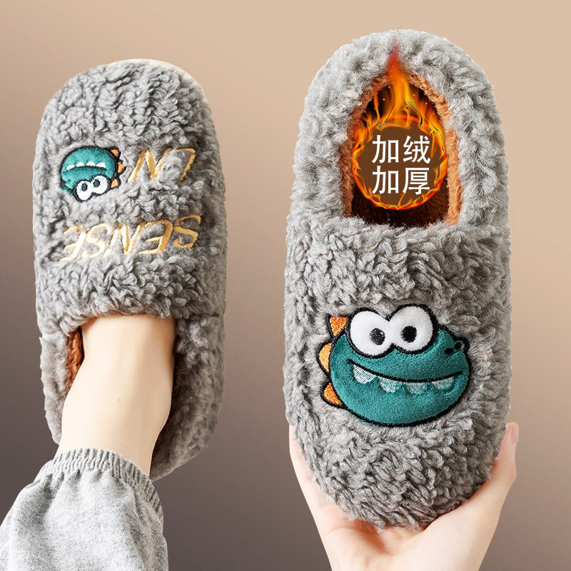 男士棉拖鞋男款冬季2025新款室内居家居家用保暖毛毛绒包跟棉鞋女