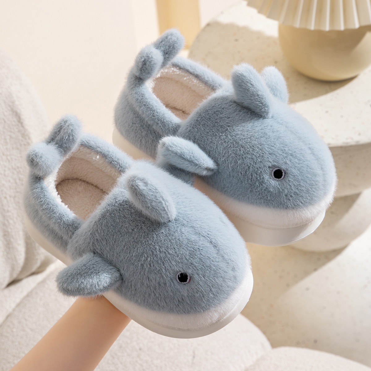 鲸鱼棉拖鞋儿童男童2025新款冬季室内家居卡通毛绒包跟保暖棉鞋冬,居家布艺,居家棉拖/棉鞋,淘宝优惠券,粉丝福利购,淘宝优惠卷