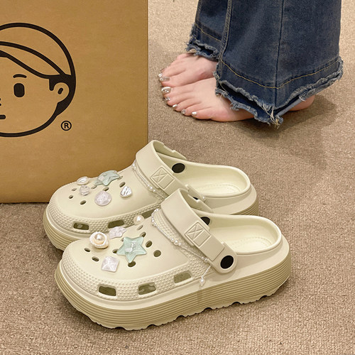 足弓支撑防滑洞洞拖鞋夏季外穿女