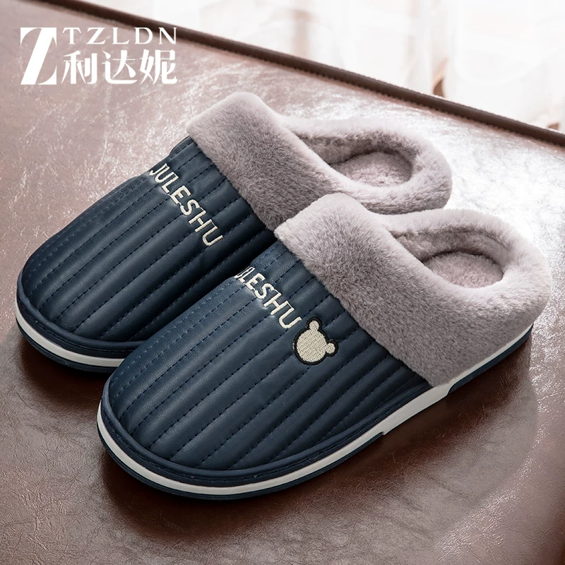Men's polyurethane winter keep warm non-slip slippers, 2021 years