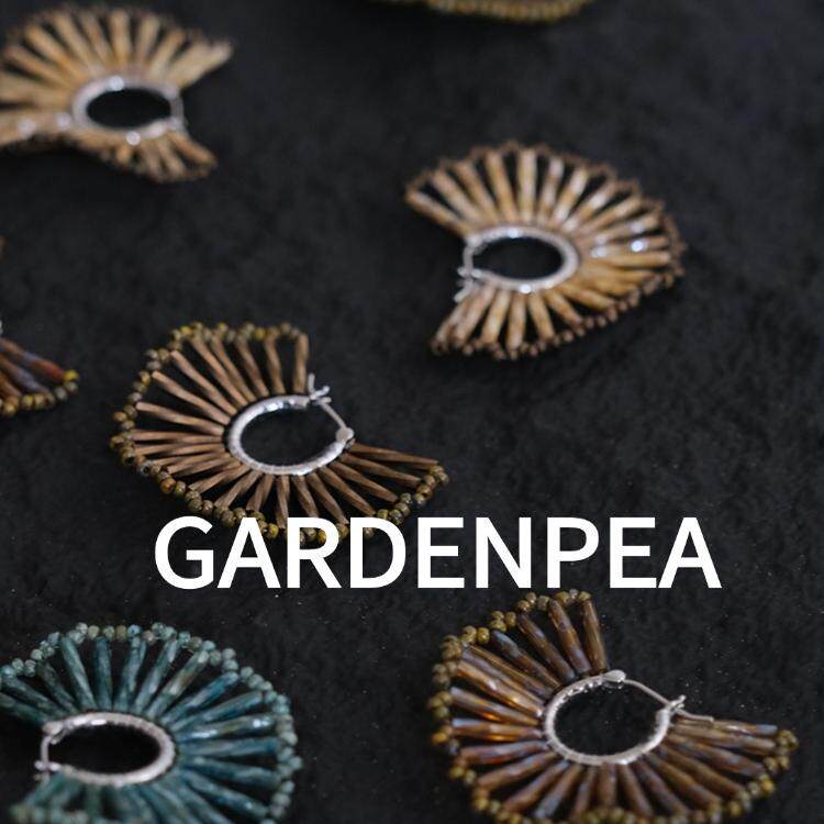 gardenpea原创手作扇形多色复古耳饰女银简约高级感夸张耳钉耳夹
