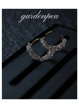 gardenpea原创闪灵砖女手作耳钉