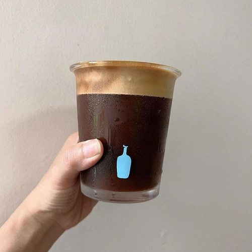 现货BlueBottle 小蓝瓶美式咖啡杯简约加厚简约玻璃杯子