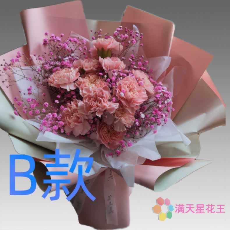 生日三八祝寿康乃馨天津花店送花汉沽区大港区东丽区同城鲜花快递