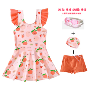 女童学生分体泳衣2025夏装 衣 儿童洋气防晒小女孩幼儿园宝宝游泳装