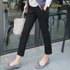 Haqian 2022 Spring New products Women's wear Korean Edition Straight Ninth pants Waist Suit pants Show thin Casual pants