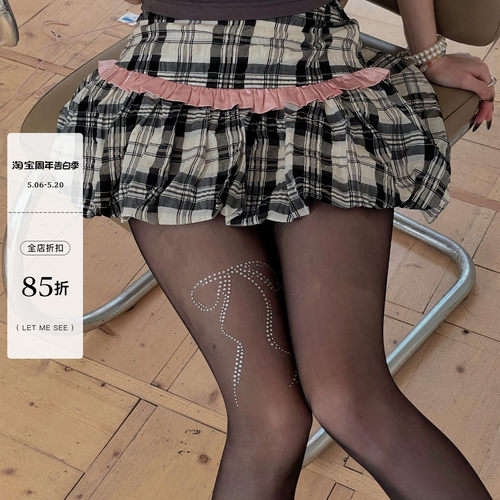 LETMESEE韩系博主蝴蝶结丝袜