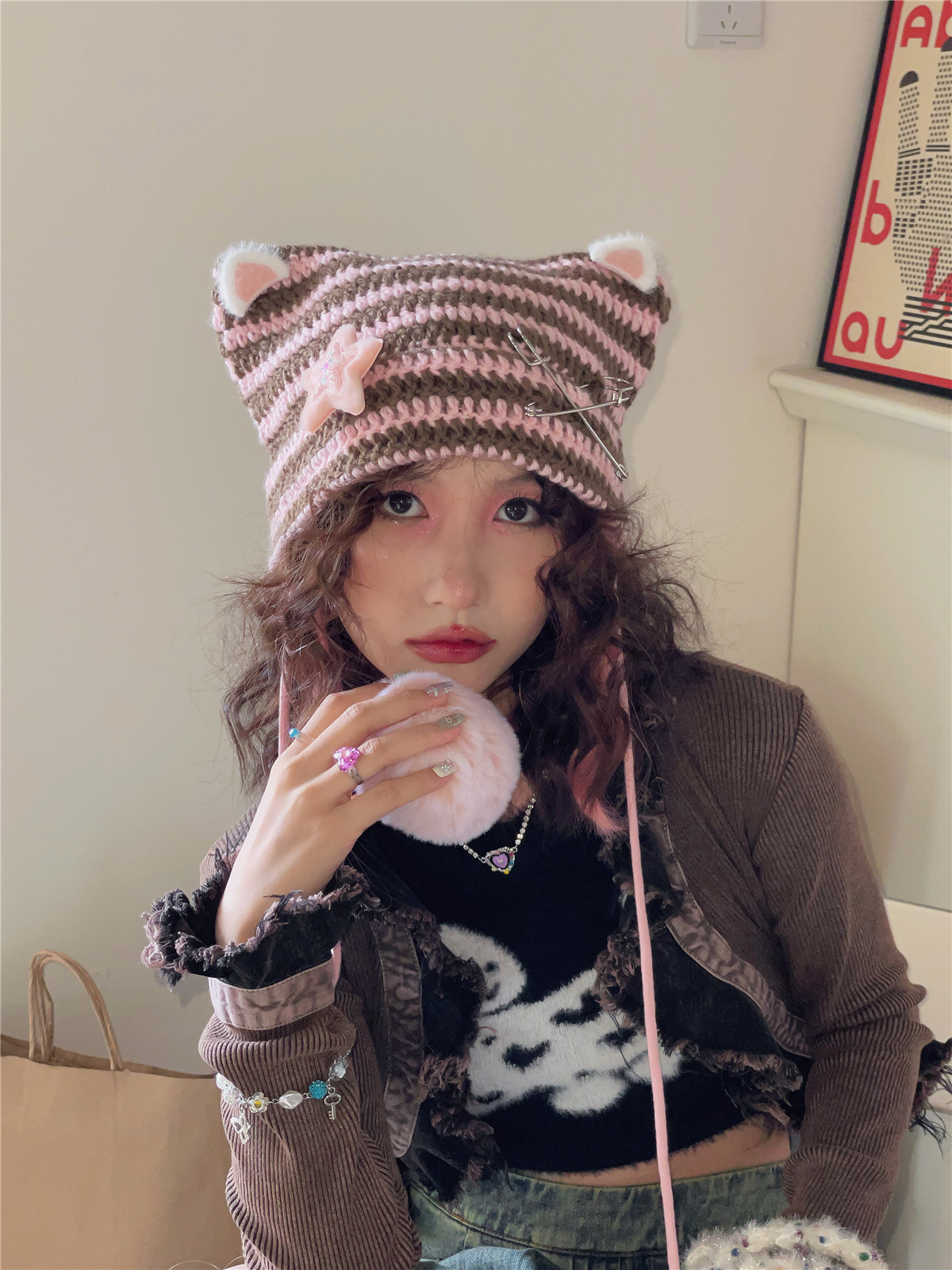 LETMESEE亚文化少女猫耳帽子